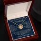 To My Smokin' Hot Soulmate / Love Forged in Fire / Love Knot Necklace / Personalized Message Card