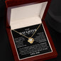 To My Daughter / Straighten Your Crown / Love Knot Necklace / Personalized Message Card
