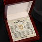 To My Daughter / Gift from Mom / Gift from Dad / Love Knot Necklace / Personalized Message Card