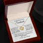 To My Soulmate / My Best Friend / Love Knot Necklace / Personalized Message Card