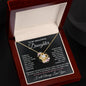 To My Daughter / Gift from Mom/ Gift From Dad / Love Knot Necklace