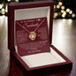 To My Smokin' Hot Soulmate / Love Forged in Fire / Love Knot Necklace / Personalized Message Card