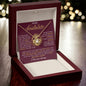 To My Soulmate / Love Knot Necklace / Personalized Message Card