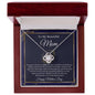 To My Beautiful Mom / Happy Mother's Day / Love Knot Necklace