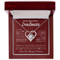 To My Beautiful Soulmate / Love Knot Necklace / Personalized Message Card