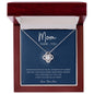 Happy Mother's Day / Mom- Thank You / Love Knot Necklace / Gift from Son / Gift from Daughter / Personalized Message Card