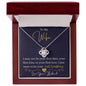 To My Wife / Love Your Husband / Love Knot Necklace