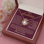 To My Soulmate / Love Knot Necklace / Personalized Message Card