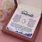 To My Soulmate / Best Views / Love Knot Necklace / Personalized Message Card