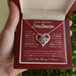 To My Beautiful Soulmate / Love Knot Necklace / Personalized Message Card