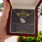 Best Mom in the World / Happy Mother's Day / Love Knot Necklace
