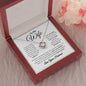 To My Wife / All Worth It / Love Knot Necklace / Personalized Message Card