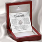 To My Soulmate / I Want to be Your Last / Love Knot Necklace / Personalized Message Card