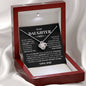 To My Daughter / Gift for Mom / Gift for Dad / Love Knot Necklace / Personalized Message Card