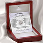 To My Amazing Granddaughter / Love Knot Necklace / Personalized Message Card
