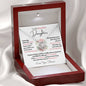 To My Beautiful Daughter / Most Beautiful Chapters/ Gift from Mom / Gift from Dad / Love Knot Necklace / Personalized Message Card