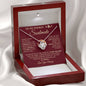 To My Smokin' Hot Soulmate / Love Forged in Fire / Love Knot Necklace / Personalized Message Card