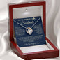 To My Smokin' Hot Soulmate / Love Forged in Fire / Love Knot Necklace / Personalized Message Card