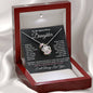To My Daughter / Gift from Mom/ Gift From Dad / Love Knot Necklace