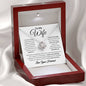 To My Wife / All Worth It / Love Knot Necklace / Personalized Message Card