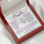 To My Precious Daughter / Gift from Mom / Gift From Dad / Love Knot Necklace