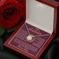 To My Soulmate / Love Knot Necklace / Personalized Message Card