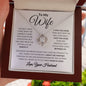 To My Wife / All Worth It / Love Knot Necklace / Personalized Message Card