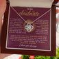 To My Soulmate / Love Knot Necklace / Personalized Message Card