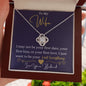 To My Wife / Love Your Husband / Love Knot Necklace