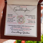 To My Granddaughter / Most Beautiful Chapters/ Gift from Grandma / Gift from Grandpa / Love Knot Necklace / Personalized Message Card