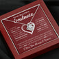 To My Beautiful Soulmate / Love Knot Necklace / Personalized Message Card
