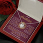 To My Soulmate / Love Knot Necklace / Personalized Message Card