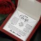 To My Wife / All Worth It / Love Knot Necklace / Personalized Message Card