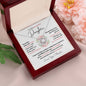 To My Beautiful Daughter / Most Beautiful Chapters/ Gift from Mom / Gift from Dad / Love Knot Necklace / Personalized Message Card