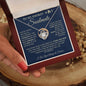 To My Smokin' Hot Soulmate / Love Forged in Fire / Love Knot Necklace / Personalized Message Card