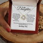 To My Daughter / Gift from Mom / Gift from Dad / Love Knot Necklace / Personalized Message Card