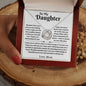 To My Daughter / You Deserve a Relationship as Beautiful as You Are / Gift from Mom / Gift from Dad / Love Knot Necklace / Personalized Message Card