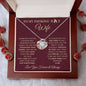 To My Smoking Hot Wife / Best Thing / Love Knot Necklace / Personalized Message Card