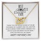 Best Mom Ever / Happy Mother's Day / Interlocking Heart Necklace