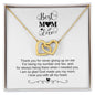 Best Mom Ever / Interlocking Heart Necklace