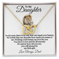 To My Daughter / Gift from Dad / Interlocking Heart Necklace