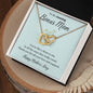 To My Bonus Mom / Happy Mother's Day / Interlocking Heart Necklace