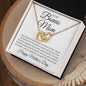 To My Bonus Mom / Happy Mother's Day / Interlinking Heart Necklace