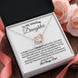 To My Amazing Daughter / Gift from Mom / Gift from Dad / Interlocking Heart Necklace / Personalized Message Card