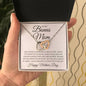 To My Bonus Mom / Interlocking Heart Necklace / Personalized Message Card