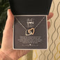 Best Mom Ever / Interlocking Heart Necklace