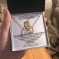 To My Daughter / Gift from Dad / Interlocking Heart Necklace