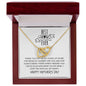 Best Mom Ever / Happy Mother's Day / Interlocking Heart Necklace