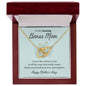 To My Bonus Mom / Happy Mother's Day / Interlocking Heart Necklace