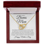 To My Bonus Mom / Happy Mother's Day / Interlinking Heart Necklace